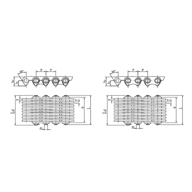 Chaînes silencieuses à contact de flanc