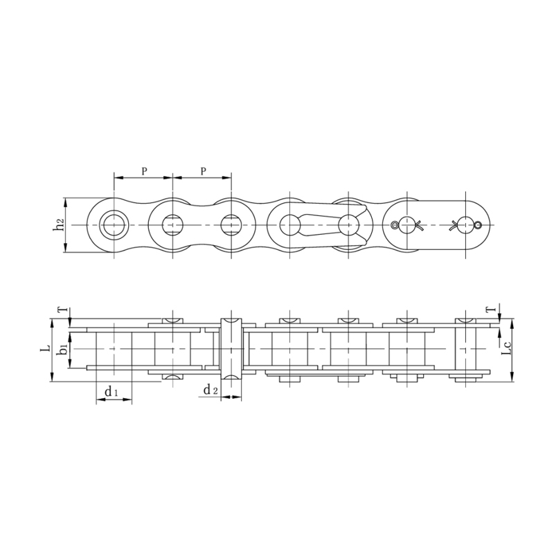 Chaînes à rouleaux de type série robuste