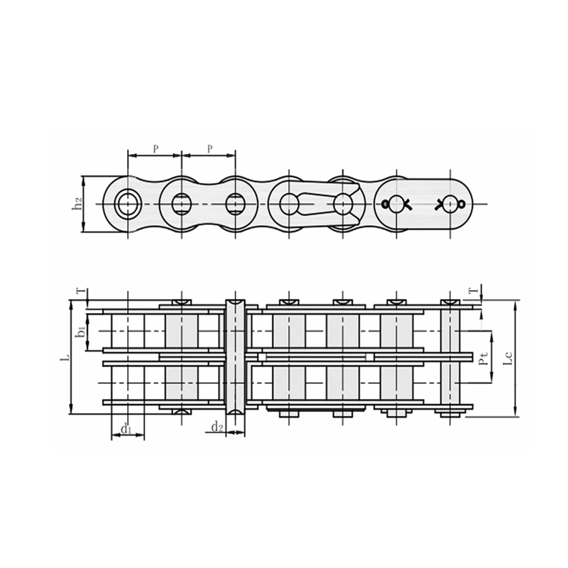 Chaîne de stationnement de voiture à haute résistance à la traction